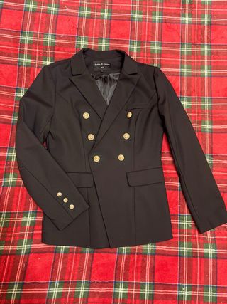 Americana negra doble botonadura Talla M