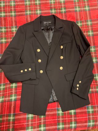 Americana negra doble botonadura Talla M