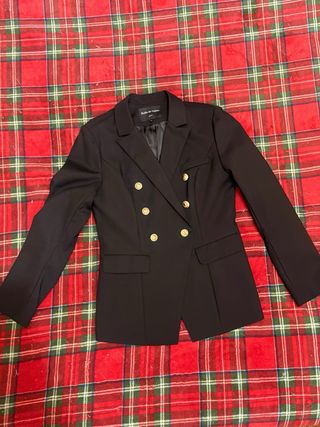 Americana negra doble botonadura Talla M