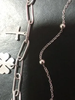 Pulsera Doble Acero inoxidable Mujer