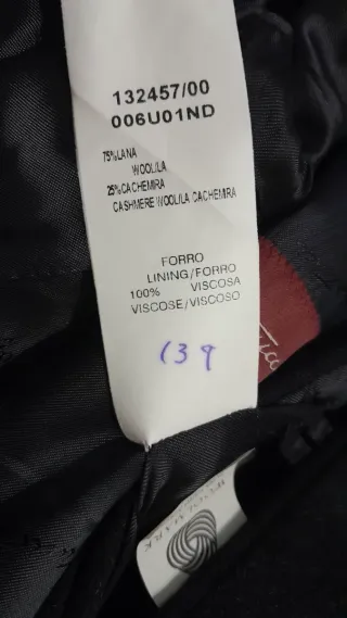 Abrigo vintage Emidio Tucci  T 62 Tallas Grandes!!