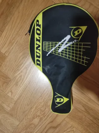 Pala Ping Pong Dunlop Roja y negra