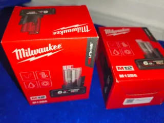 2 Baterías Milwaukee M12 6Ah Nuevas