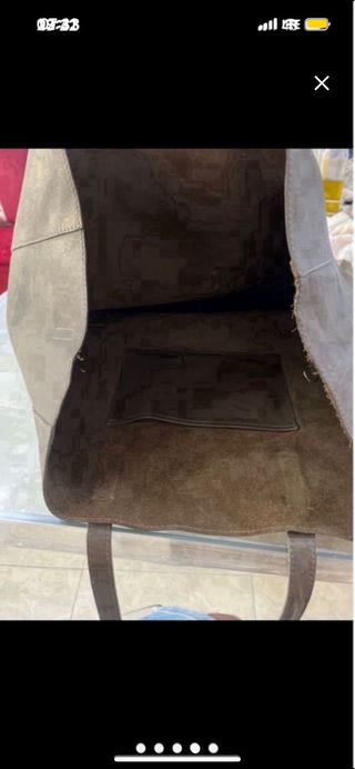 Bolso Massimo Dutti Cuero Marrón