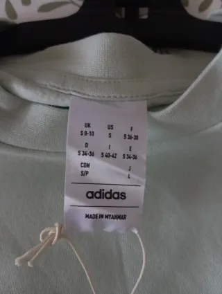 Sudadera Adidas verde talla S mujer