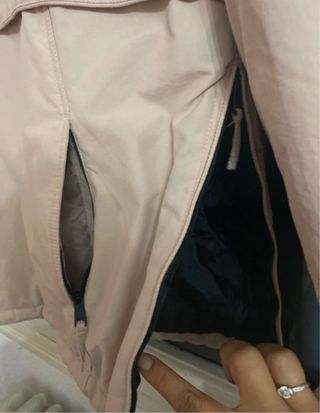 Chaqueta acolchada rosa mujer