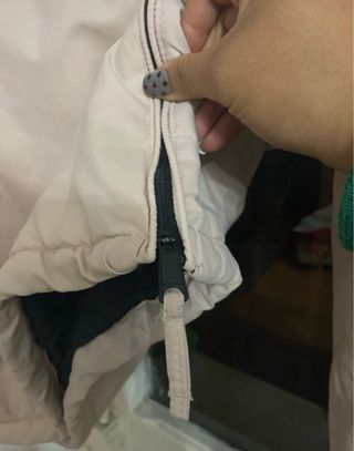 Chaqueta acolchada rosa mujer