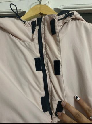 Chaqueta acolchada rosa mujer