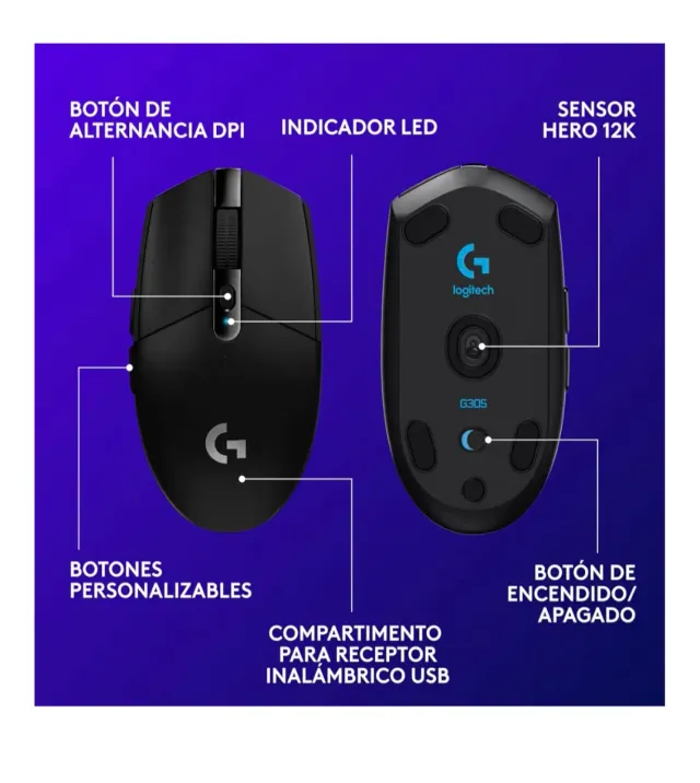 Logitech G305 LIGHTSPEED Ratón Inalámbrico