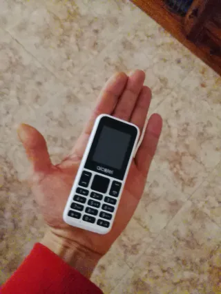 Alcatel 1066D con 2 SIM, cavo e auricolari