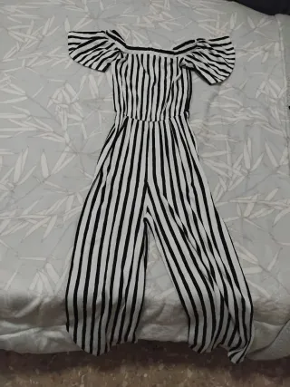 Mono rayas off shoulder