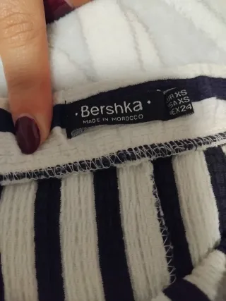 Mono rayas off shoulder