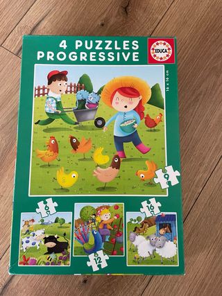 Juego 4 Puzzles Educa Progresivos