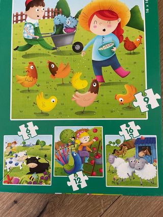 Juego 4 Puzzles Educa Progresivos