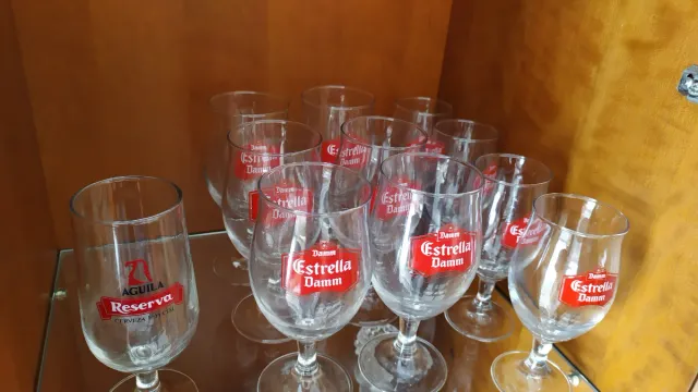 Lote 11 Copas Cerveza Estrella Damm