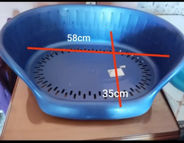 Cama para mascotas azul 58x35cm