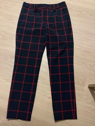 Pantalón cuadros Zara