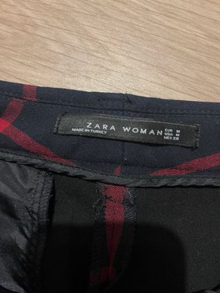 Pantalón cuadros Zara