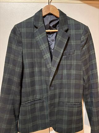 Chaqueta de cuadros caballero