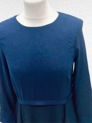 Vestido Zara Ceremonia Azul Marino Talla S