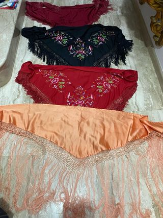 Mantoncillos Flamencos Bordados