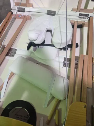 Camilla plegable de masaje para embarazadas.