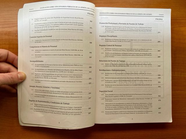 LEGISLACIÓN SOBRE FUNCIONARIOS PÚBLICOS