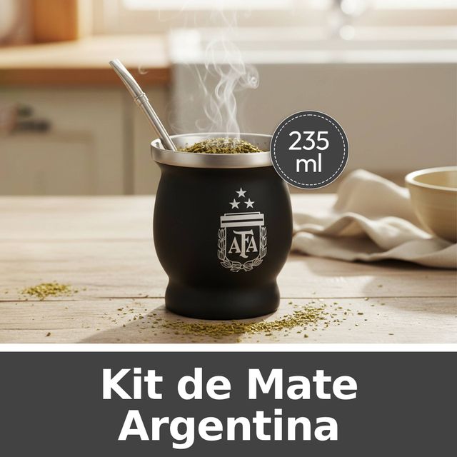 Set Mate Argentino con Bombillas