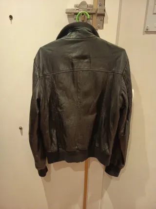 Bomber Piel Zara Hombre Marrón
