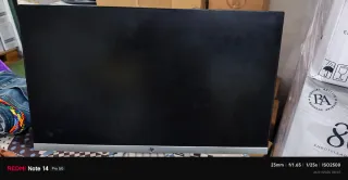 Monitor HP Negro y Plateado