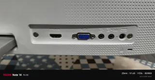 Monitor HP Negro y Plateado