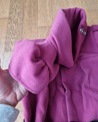 Abito di lana tg.14 con collo alto e cintura