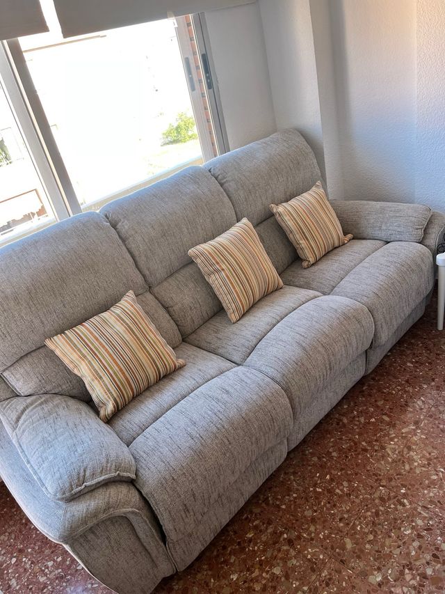 Sofá de 3 plazas gris