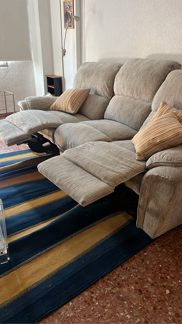 Sofá de 3 plazas gris