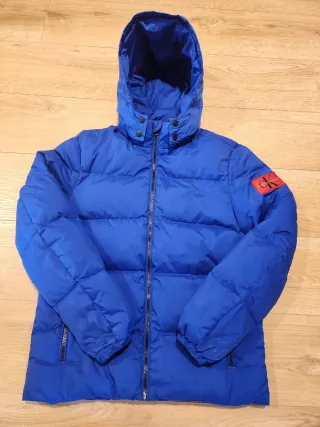 Abrigo Plumas Calvin Klein Azul Eléctrico