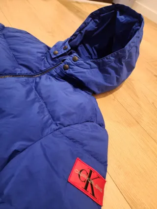 Abrigo Plumas Calvin Klein Azul Eléctrico