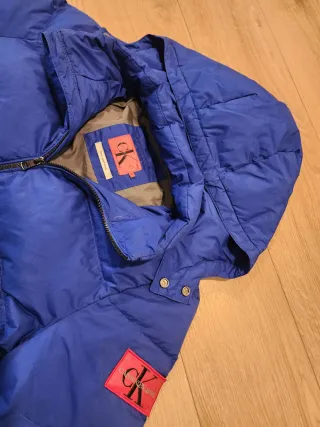 Abrigo Plumas Calvin Klein Azul Eléctrico