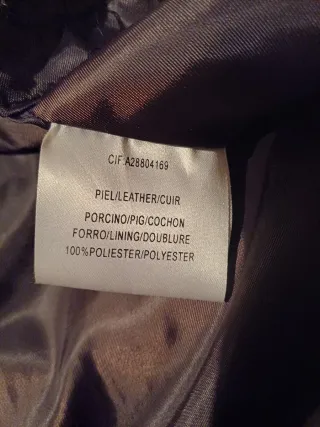 Abrigo largo piel marrón con pelo