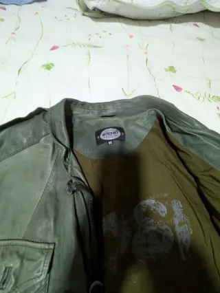 Cazadora Piel Carlos Ibáñez Verde