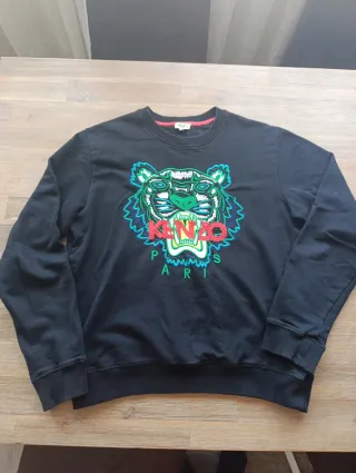 Sudadera Kenzo Tiger Paris Negra Multicolor