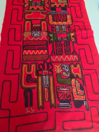 Tapiz Peruano Tejido Lana Multicolor OFERTA