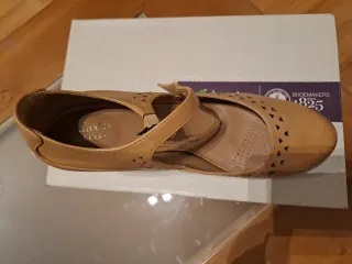 Zapatos Clarks Piel Tacón Marrón Talla 38