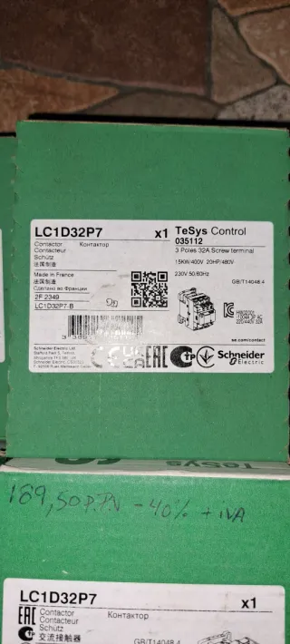 LC1D32P7 Schneider Electric Contactor