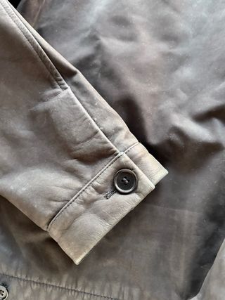 Cazadora Piel Negra Hombre Calvin Klein