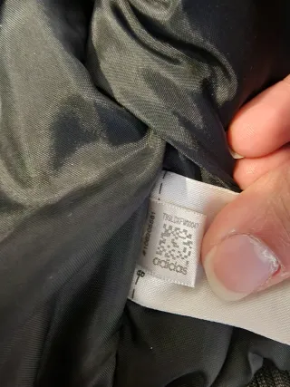 Abrigo Adidas Tulipan Plateado y Negro