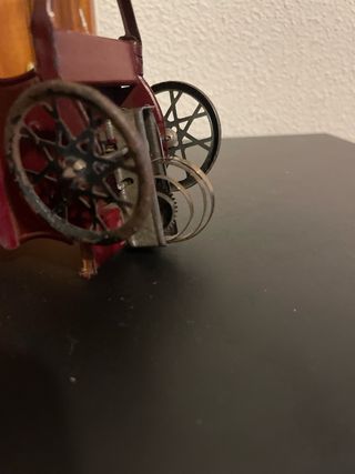 Juguete antiguo carro tirado por caballo Años 1930