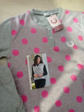 Pigiama donna punto milano pois