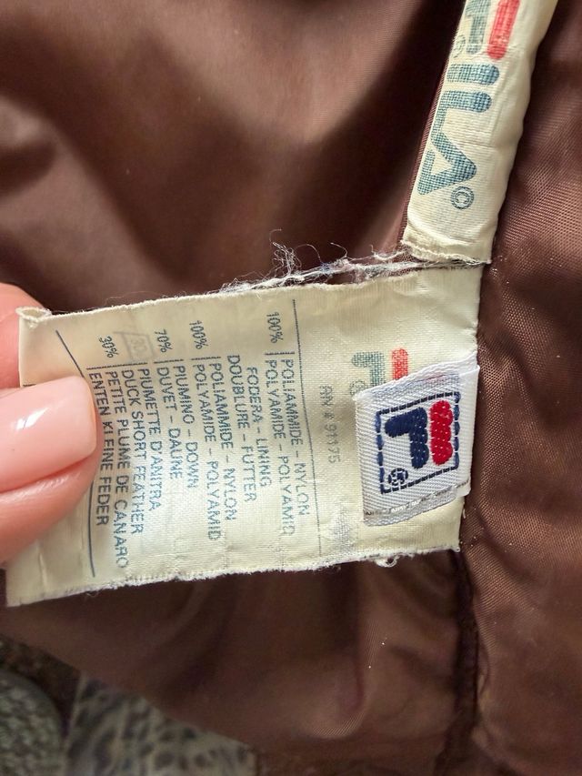 Piumino Fila donna marrone taglia 42