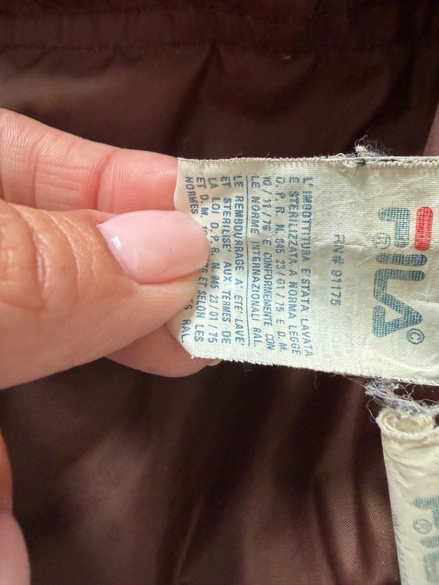 Piumino Fila donna marrone taglia 42