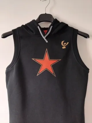 Felpa smanicata con cappuccio Freddy Stella Rossa